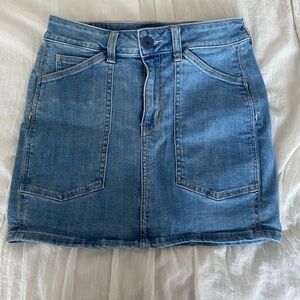 Denim mini skirt